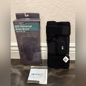 CoreTech Orthopedics 833 Universal Knee Brace Universal Vive Health Black NEW!